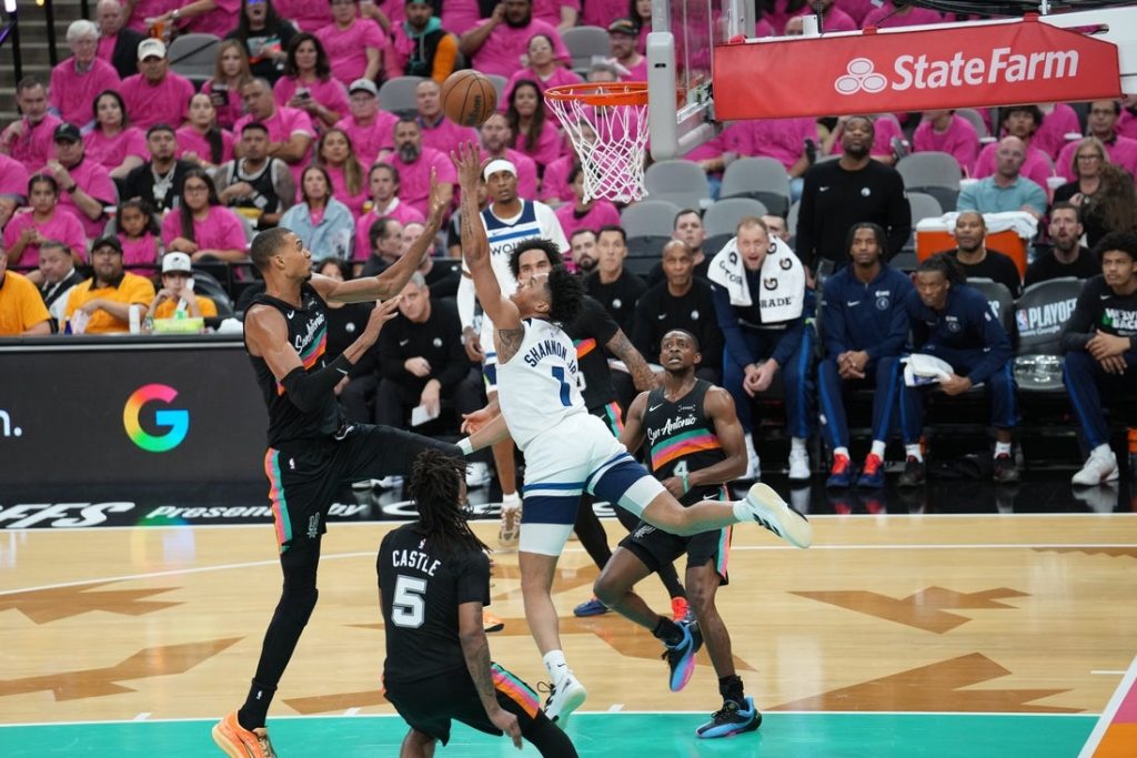Spurs stare down 1-0 deficit, confident Timberwolves in Game 2